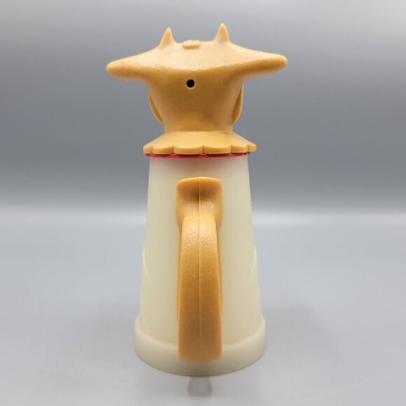 Vintage Whirley Moo-Cow Creamer Dispenser Beige & Brown Plastic Farmhouse Decor - Picture 7 of 16